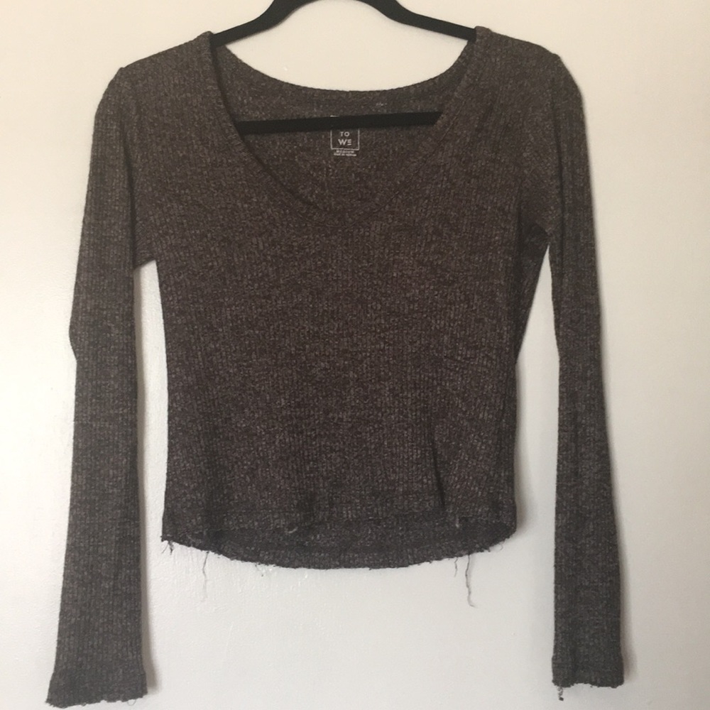 Pacsun Long Sleeve Crop Top
